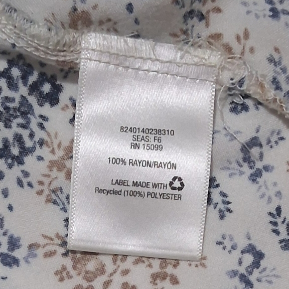 EUC CANYON RIVER BLUES Sz. S Multi-Color Long Sleeve Button V-Neck Pullover Top - Picture 10 of 11